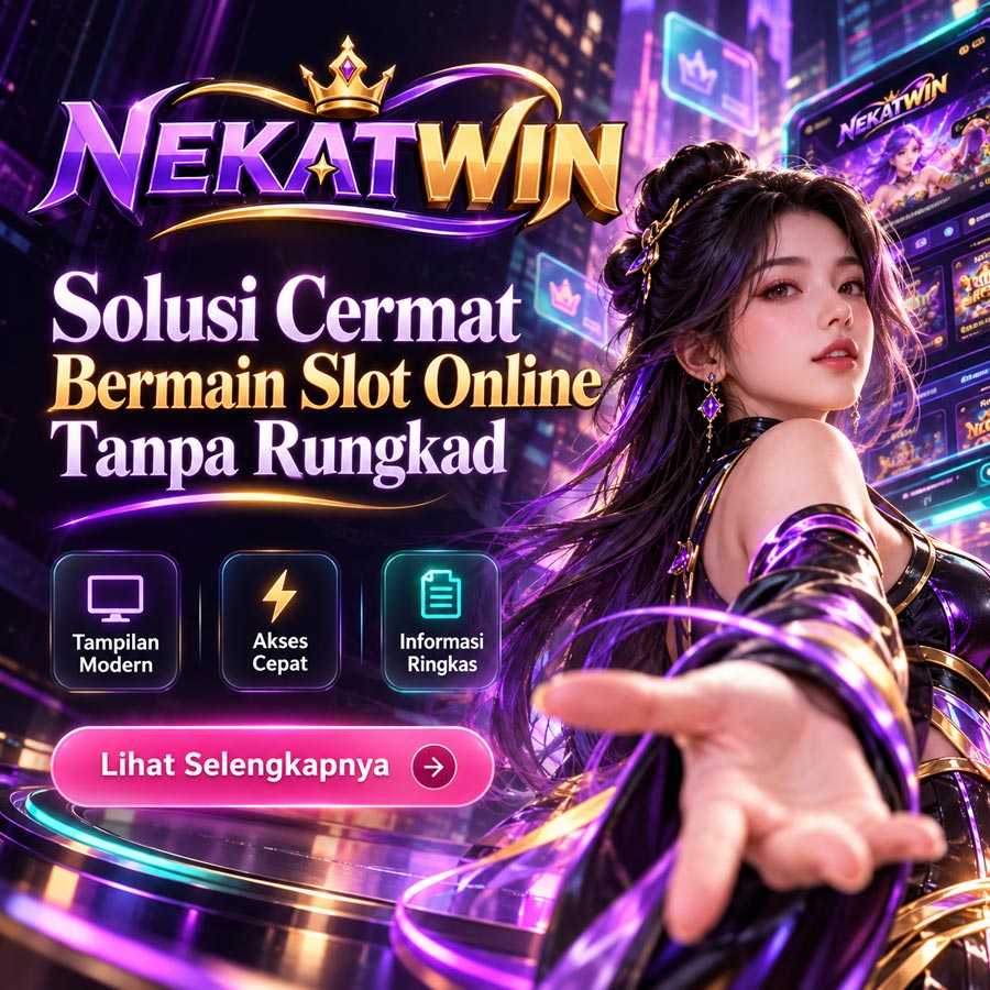 Tampilan hiburan digital modern NEKATWIN dengan akses cepat tanpa rungkad