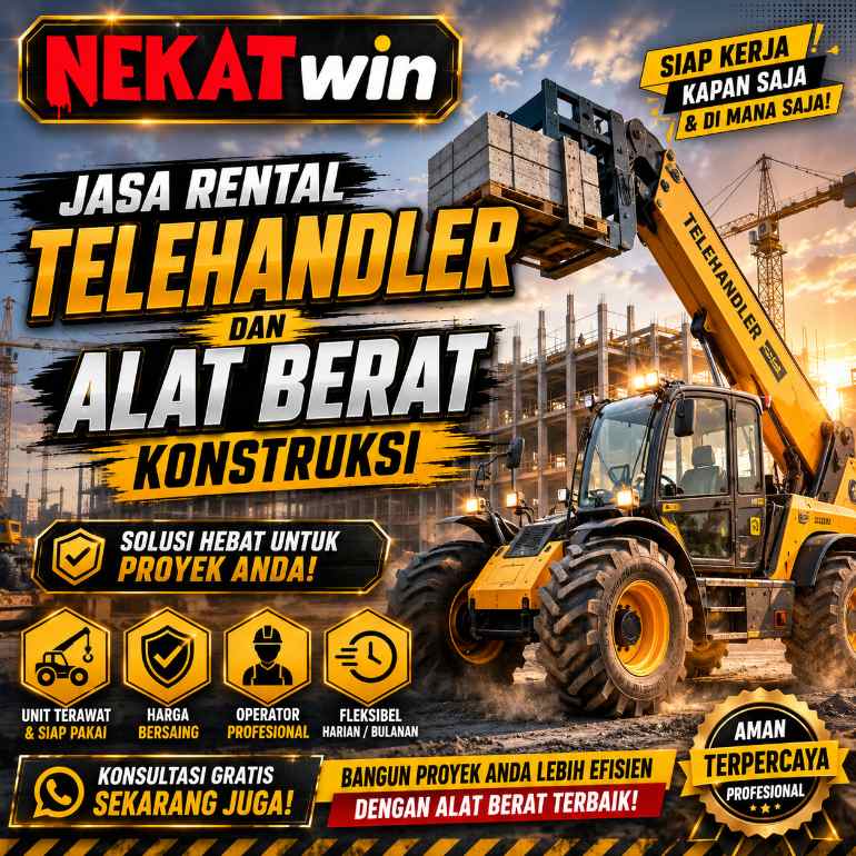 Telehandler dan alat berat konstruksi dari NEKATWIN