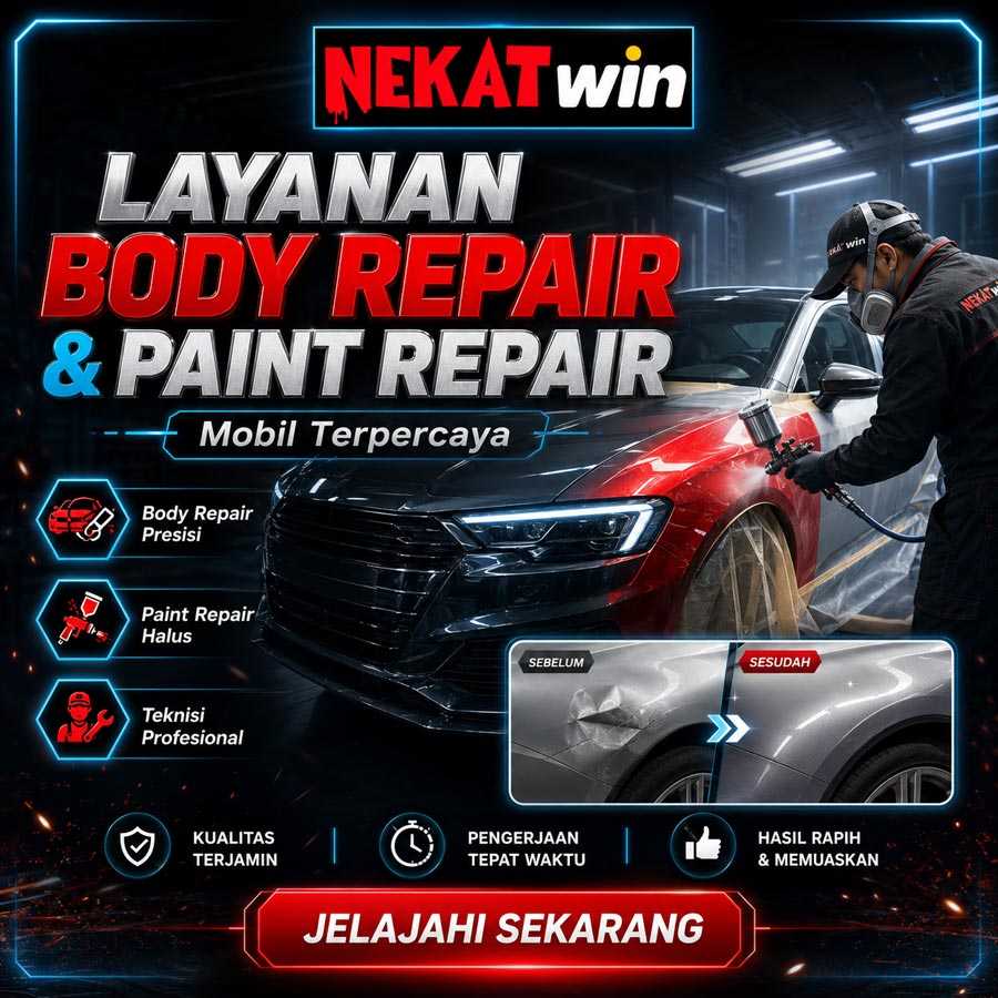 NEKATWIN layanan body repair dan paint repair mobil terpercaya