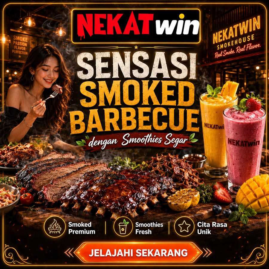NEKATWIN smoked barbecue dan smoothies segar