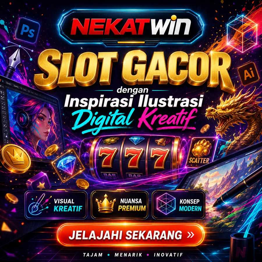 Banner NEKATWIN slot gacor dengan inspirasi ilustrasi digital kreatif