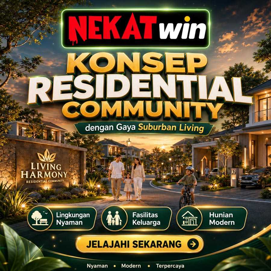 NEKATWIN konsep residential community dengan gaya suburban living