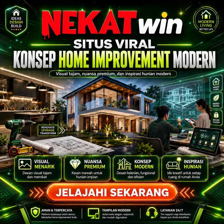 Banner NEKATWIN bertema home improvement modern dengan inspirasi renovasi rumah dan desain hunian