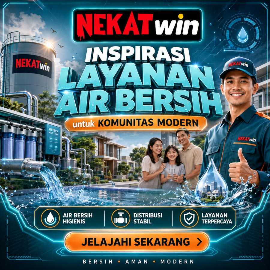 Ilustrasi layanan air bersih NEKATWIN untuk komunitas modern