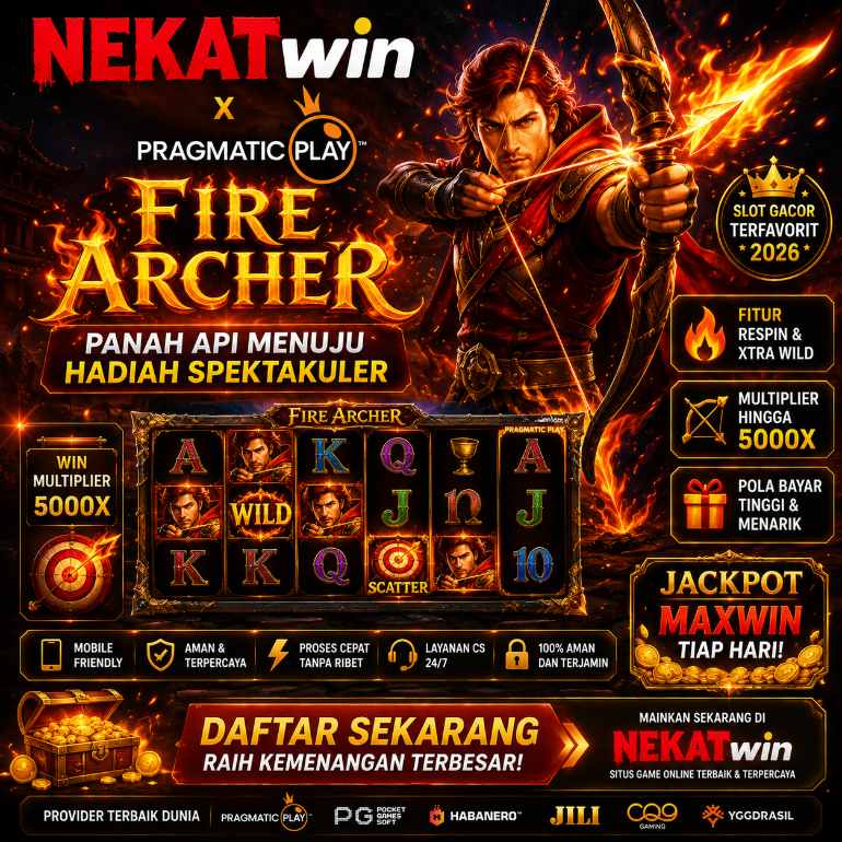 Ilustrasi permainan Fire Archer di NEKATWIN