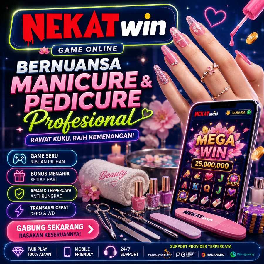 NEKATWIN daftar dan login lewat link alternatif nekatwin Banner NEKATWIN bertema nail salon dengan nuansa manicure dan pedicure profesional