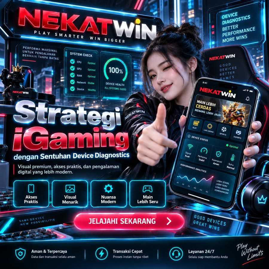 Banner NEKATWIN strategi iGaming dengan sentuhan device diagnostics