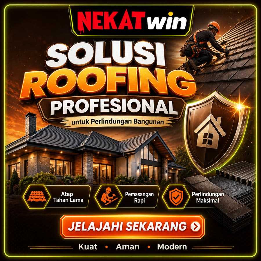 Layanan roofing profesional NEKATWIN — roof repair, replacement, coating, dan gutter