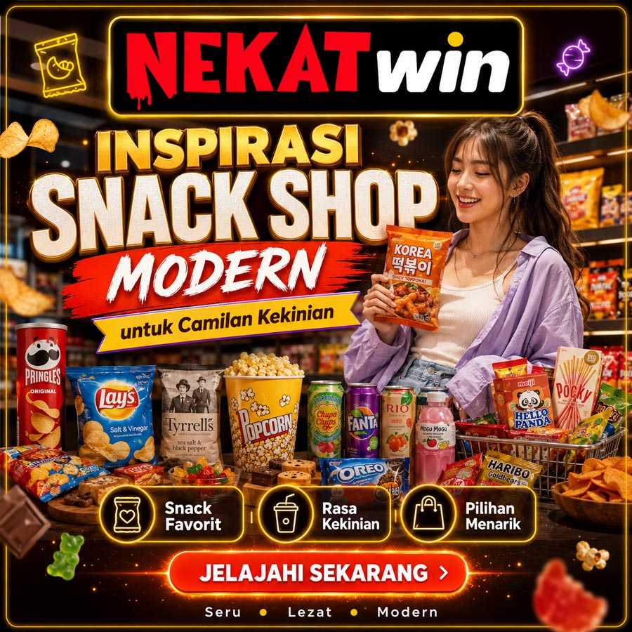 Aneka camilan kekinian NEKATWIN snack shop modern