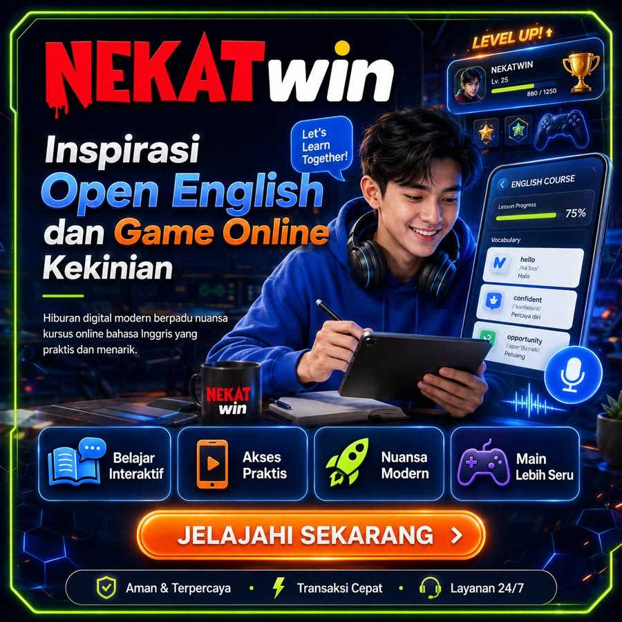 NEKATWIN inspirasi Open English dan game online kekinian Banner NEKATWIN inspirasi Open English dan game online kekinian