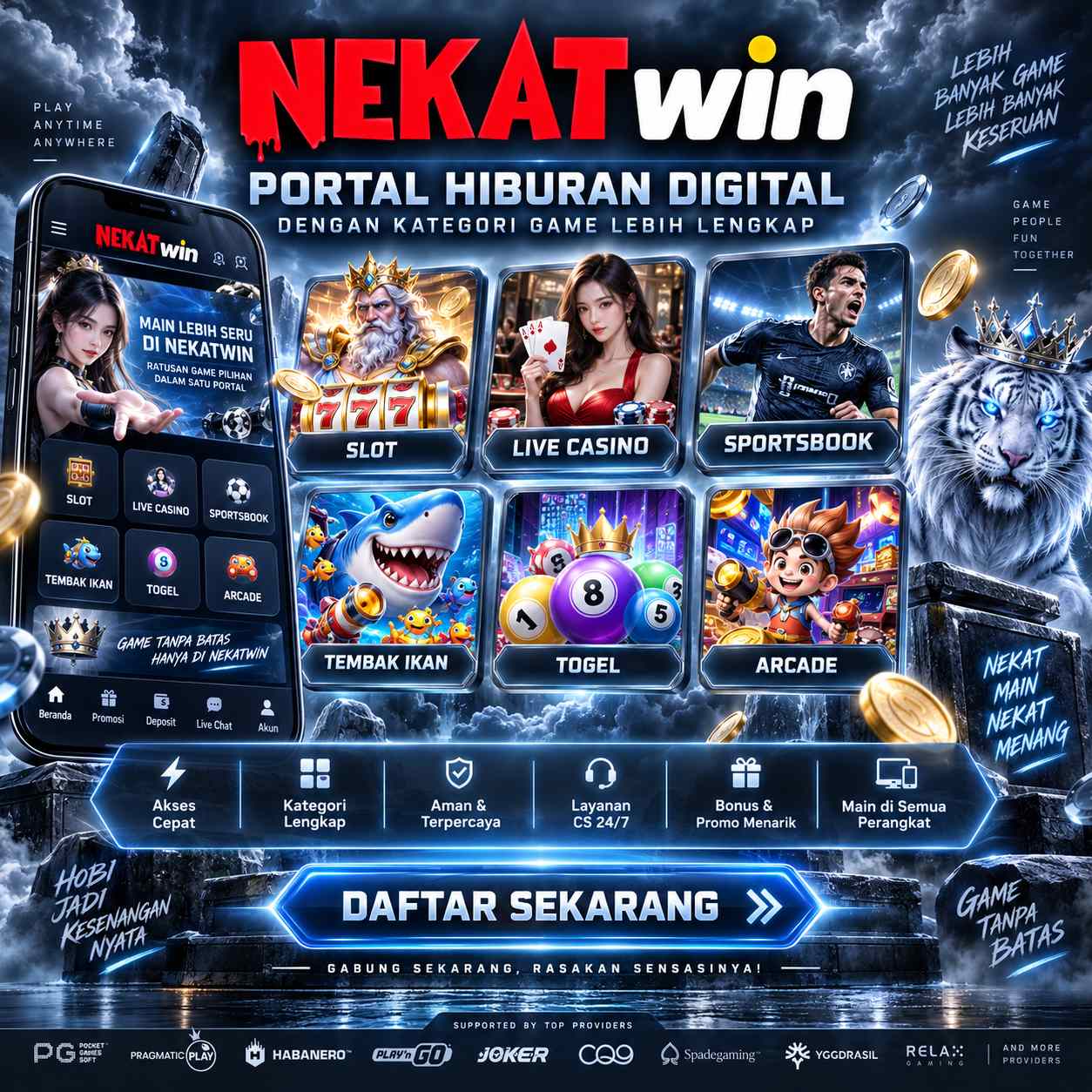 NEKATWIN Portal Hiburan Digital dengan Kategori Game Lengkap