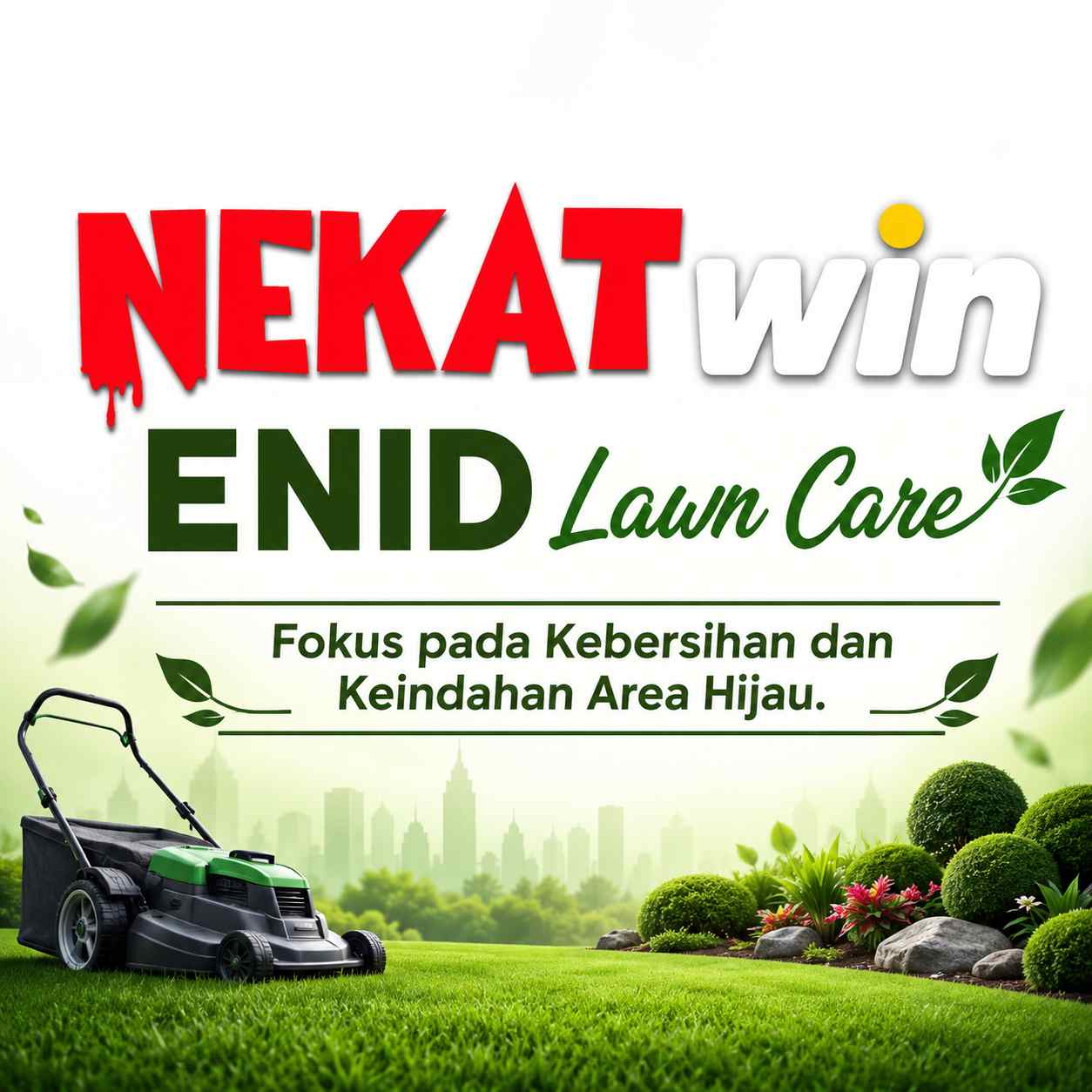 NEKATWIN ENID Lawn Care perawatan taman area hijau