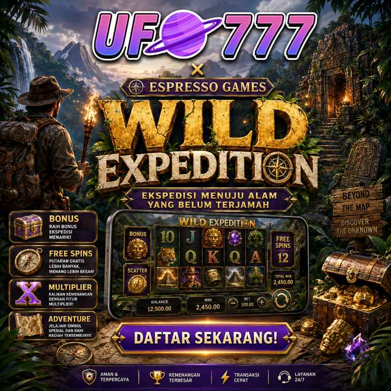 UFO777 Espresso Games Wild Expedition slot petualangan rimba emas