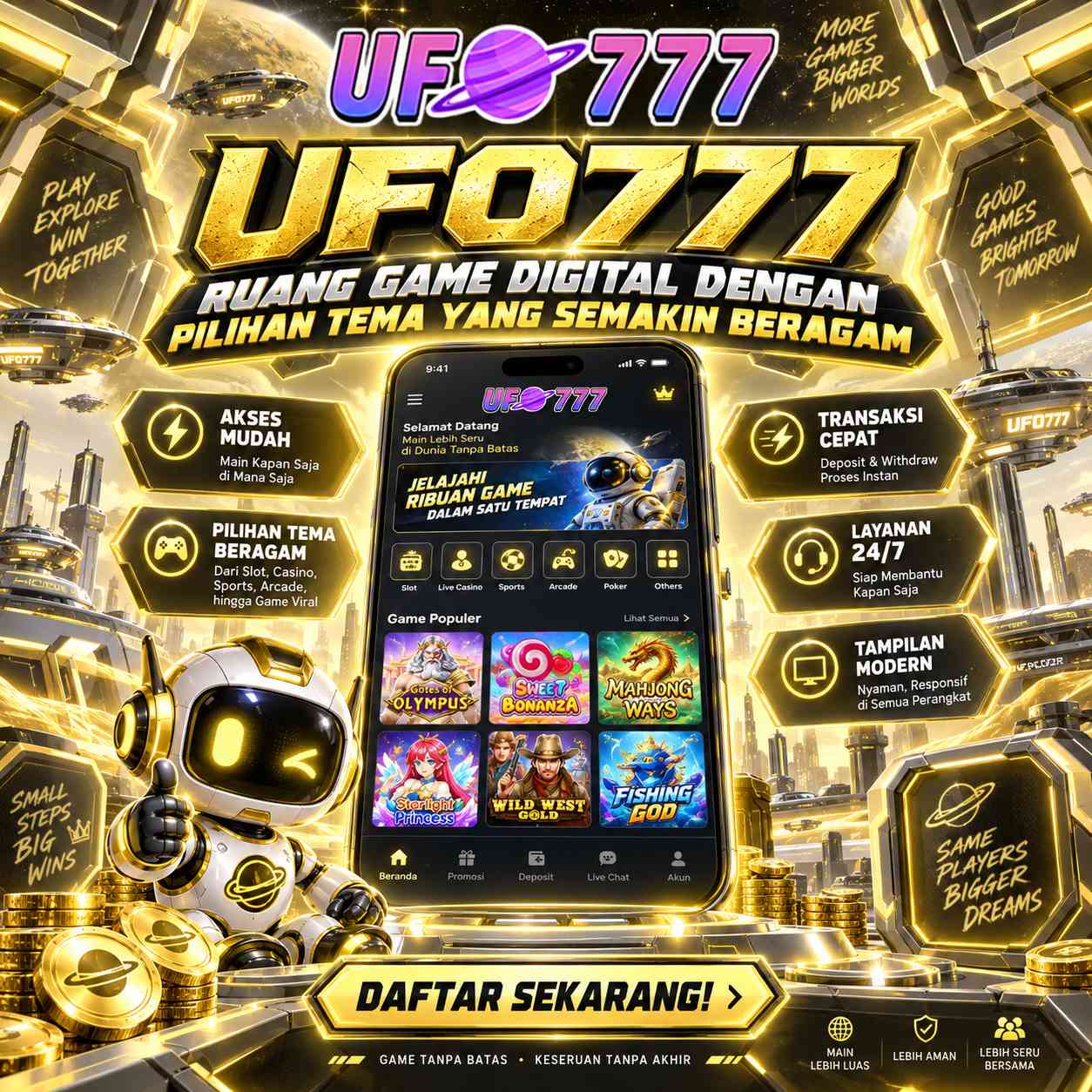 Galeri foto UFO777: Ruang Game Digital dengan Pilihan Tema yang Semakin Beragam di Jakarta