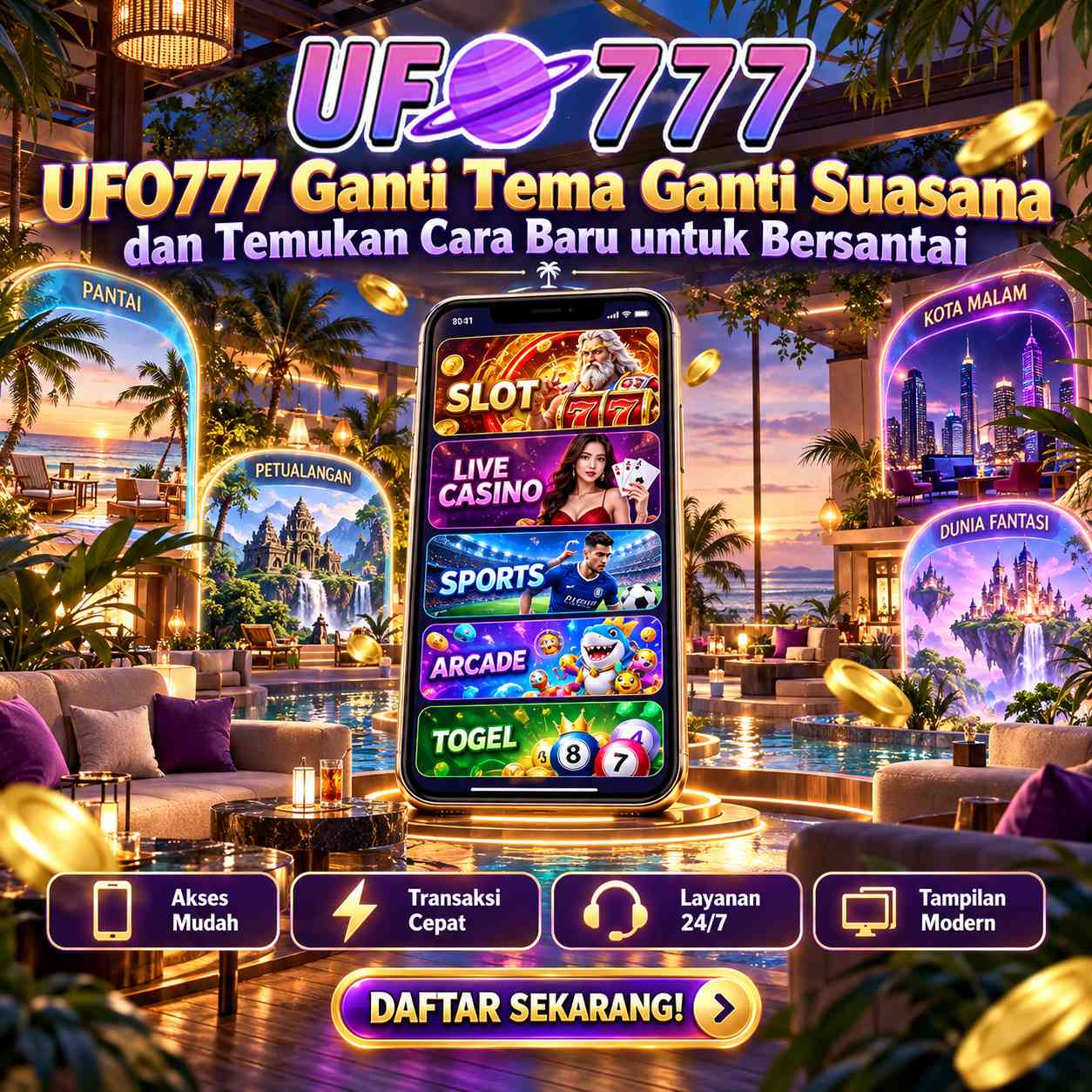 UFO777 Lobi Lima Kategori dengan Ragam Tema untuk Waktu Santai yang Lebih Bervariasi