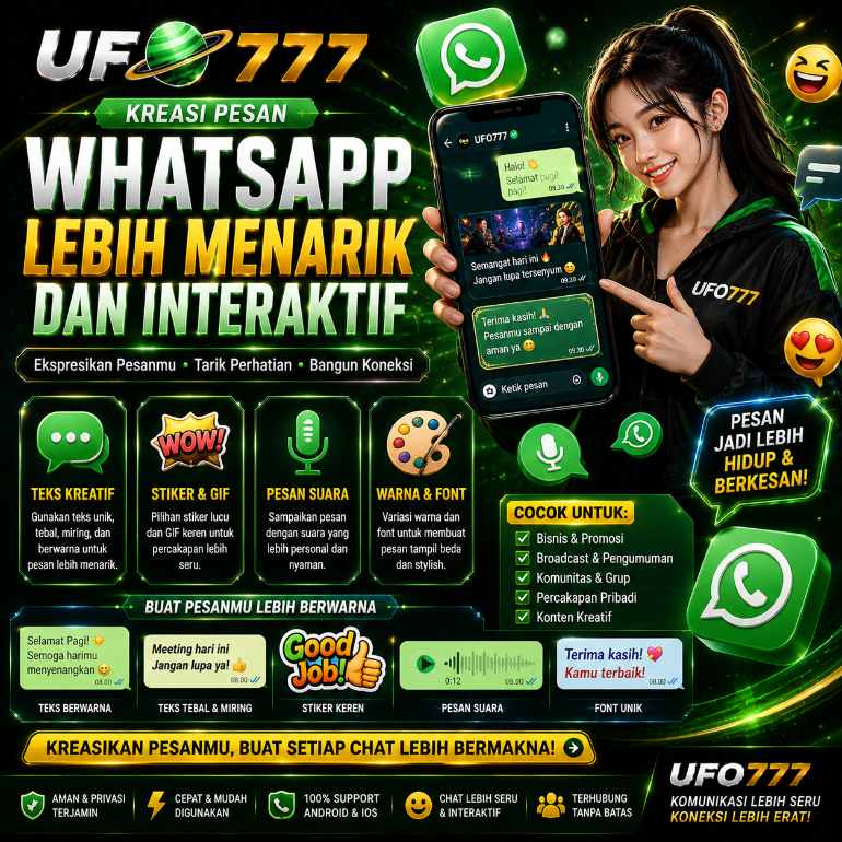 UFO777 Kreasi Pesan WhatsApp Lebih Menarik dan Interaktif