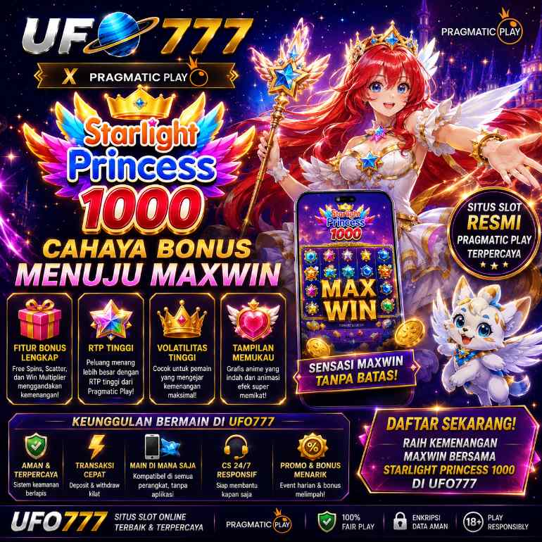 UFO777 Starlight Princess 1000 Pragmatic Play