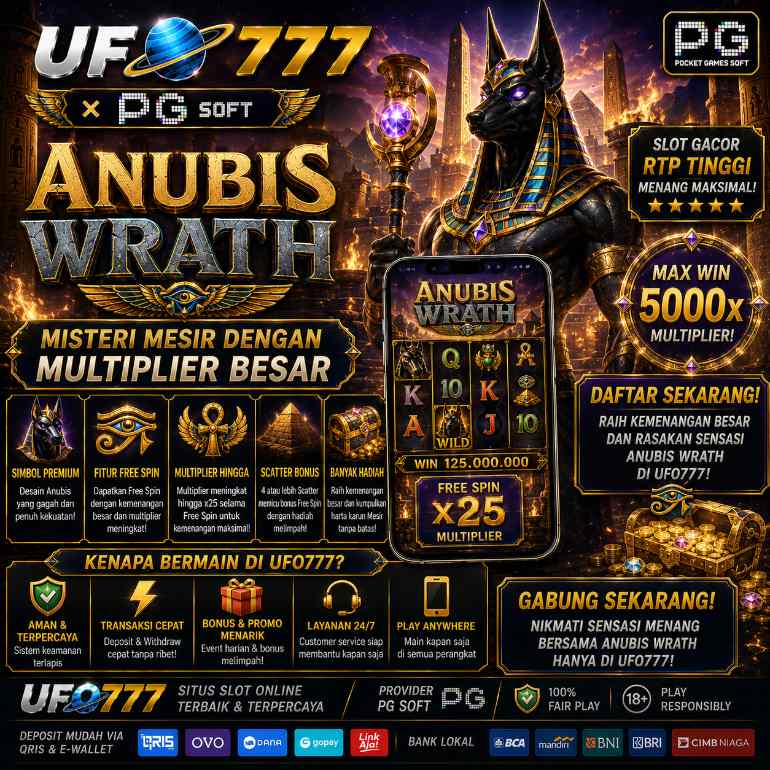 Ilustrasi permainan Anubis Wrath di UFO777