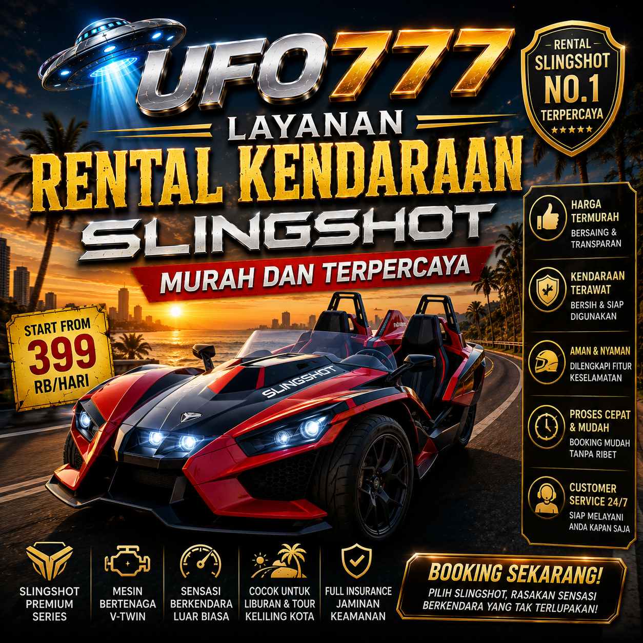 UFO777 Layanan Rental Kendaraan Slingshot Murah dan Terpercaya