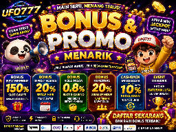Bonus dan promo UFO777