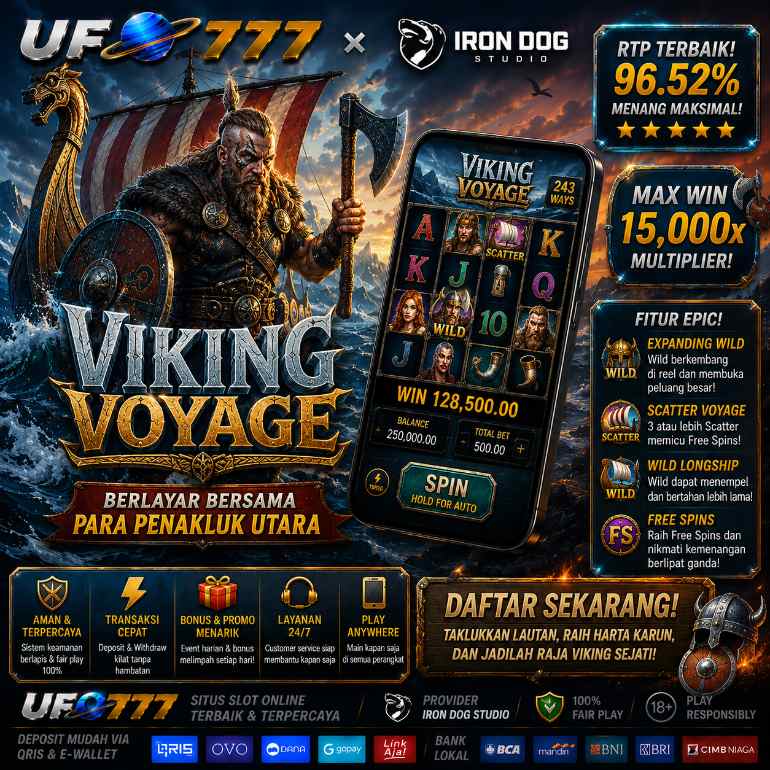 UFO777 Iron Dog Studio Viking Voyage - Slot Petualangan Laut Utara