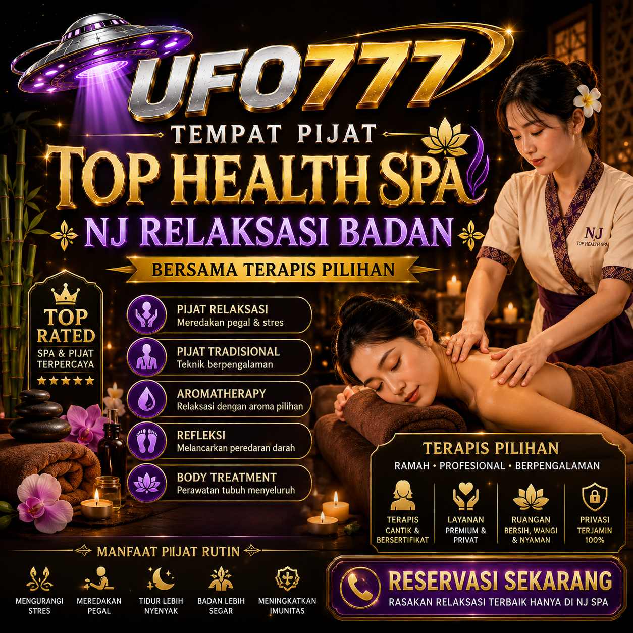 UFO777 Top Health Spa NJ pijat relaksasi badan