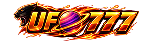 Logo UFO777 dengan planet ungu bercincin